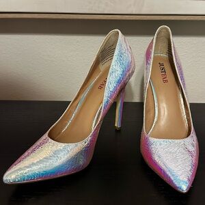 Iridescent heels